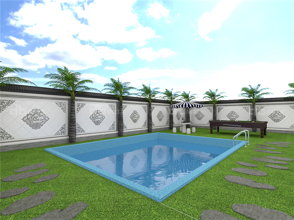 寧靜致遠的新中式整木定制案例效果圖(圖17) 整木定制新中式效果圖