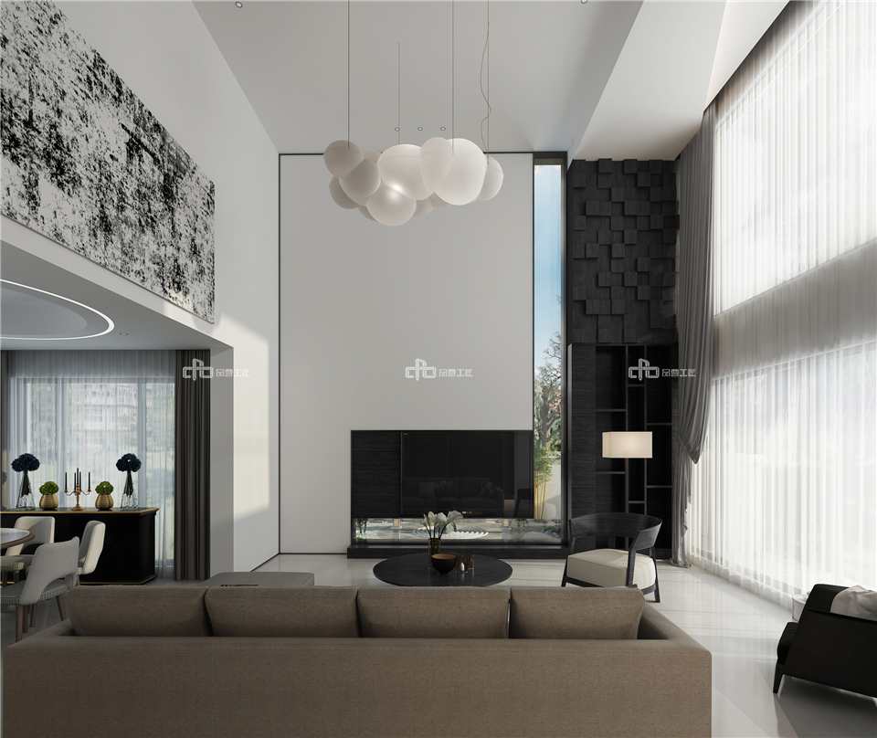 別墅現(xiàn)代精致極簡風(fēng)格裝修,整木定制效果圖(圖3) 別墅現(xiàn)代精致極簡風(fēng)格裝修,整木定制效果圖(圖3)