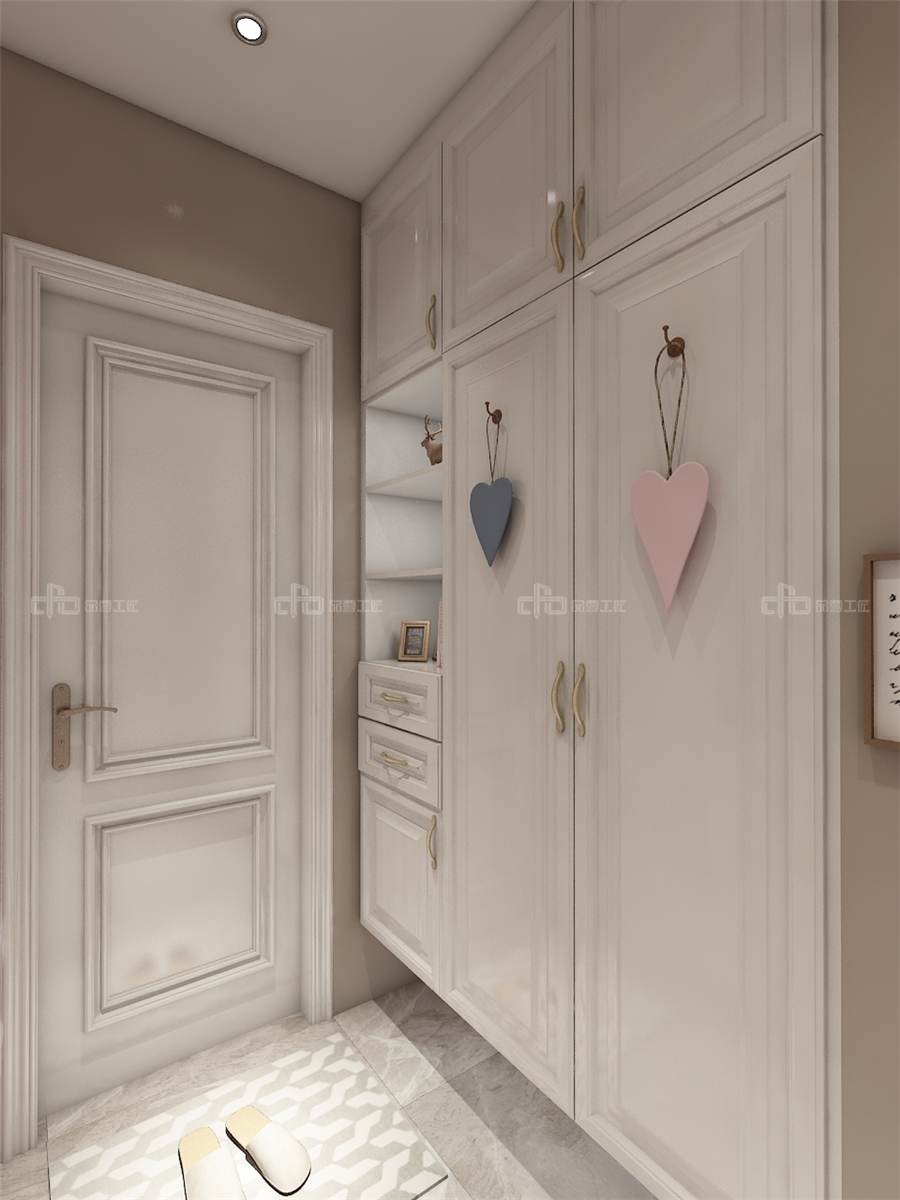 80㎡小戶型裝修效果圖 法式風格整木定制(圖1) 80㎡小戶型裝修效果圖 法式風格整木定制(圖1)