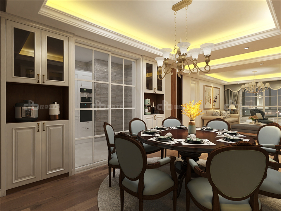 演繹奢而不膩的歐式整木定制風(fēng)格效果圖案例(圖6) 演繹奢而不膩的歐式整木定制風(fēng)格效果圖案例(圖6)