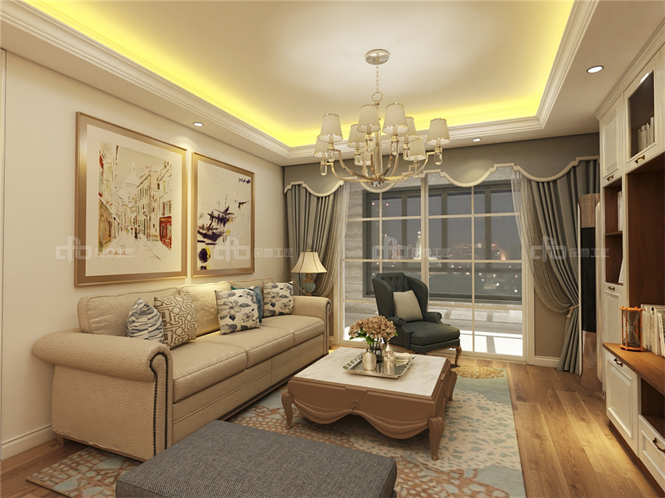 演繹奢而不膩的歐式整木定制風(fēng)格效果圖案例(圖2) 演繹奢而不膩的歐式整木定制風(fēng)格效果圖案例(圖2)