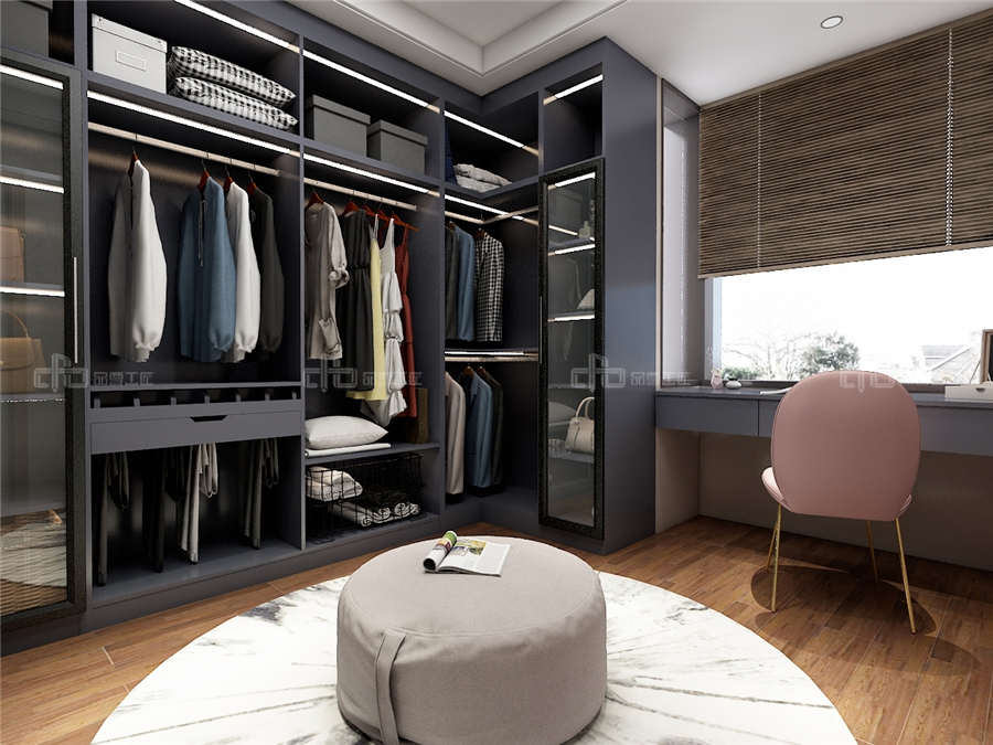 整木定制裝修衣帽間時要注意什么?(圖4) 整木定制裝修衣帽間時要注意什么?(圖4)