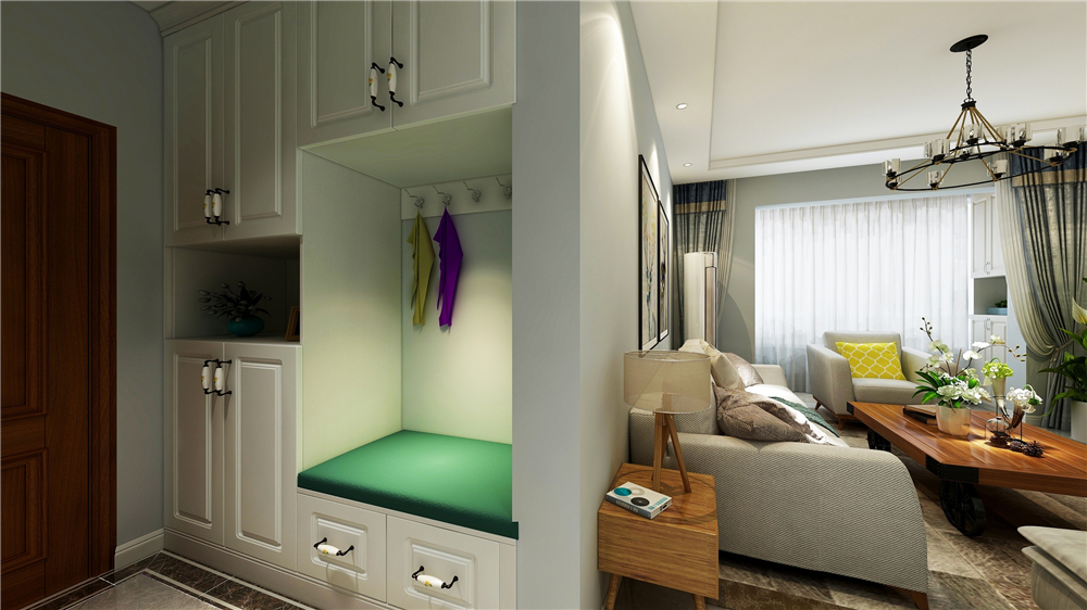 家里沒有玄關(guān)怎么設(shè)計(jì)鞋柜?(圖1) 家里沒有玄關(guān)怎么設(shè)計(jì)鞋柜?(圖1)