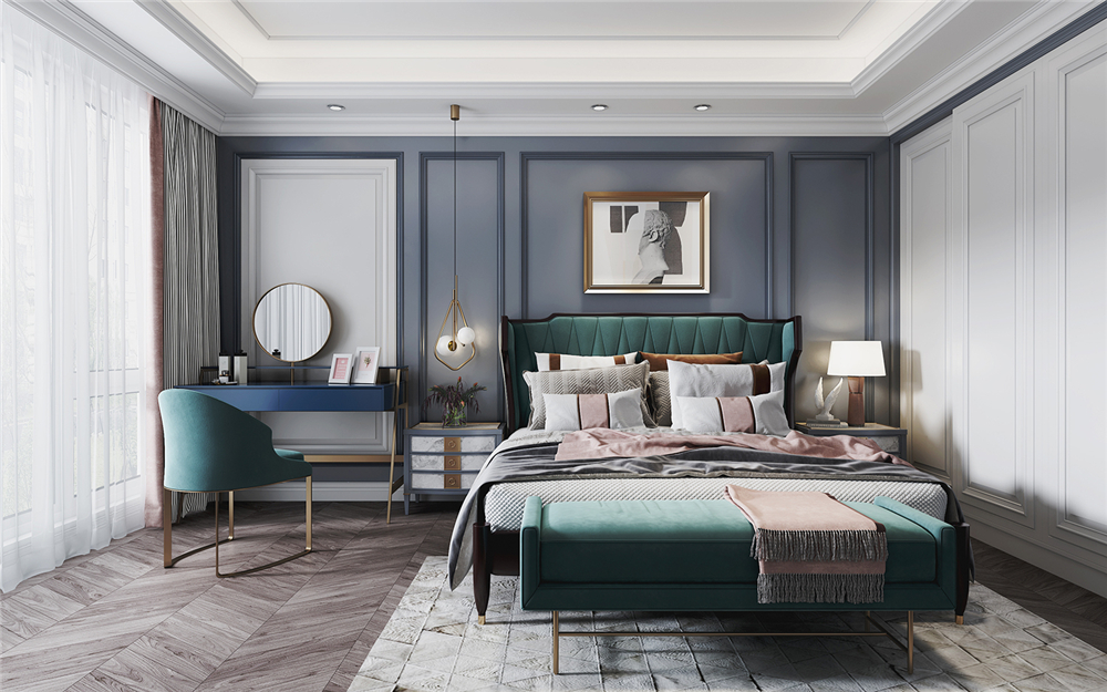 全屋定制臥室有哪些家具 怎么擺放？(圖1)