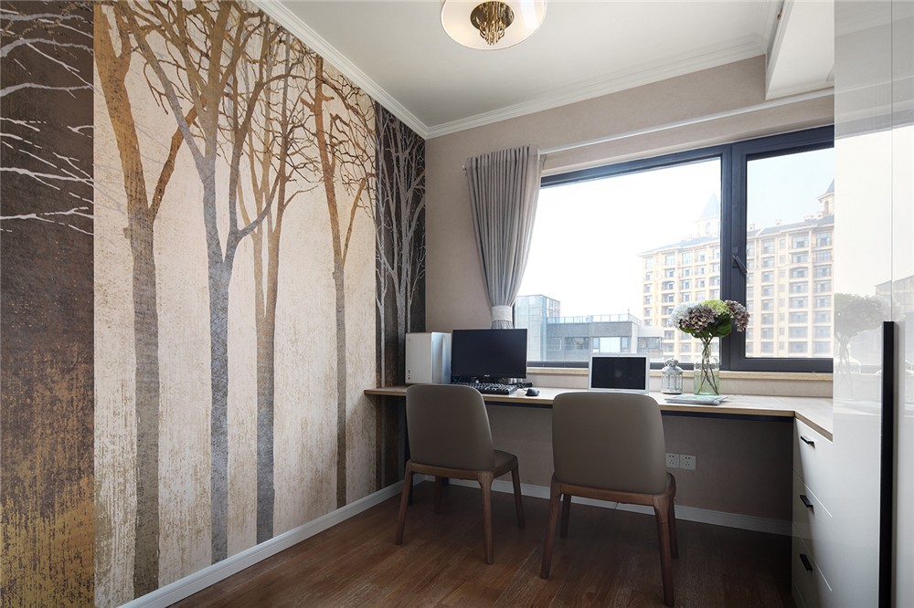 小戶型全屋定制如何設(shè)計書房?(圖3) 小戶型全屋定制如何設(shè)計書房?(圖3)