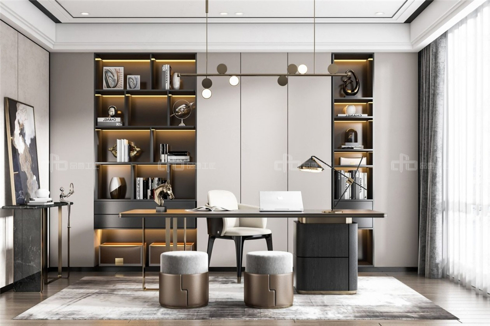 全屋定制書房要怎么設計?(圖1) 全屋定制書房要怎么設計?(圖1)