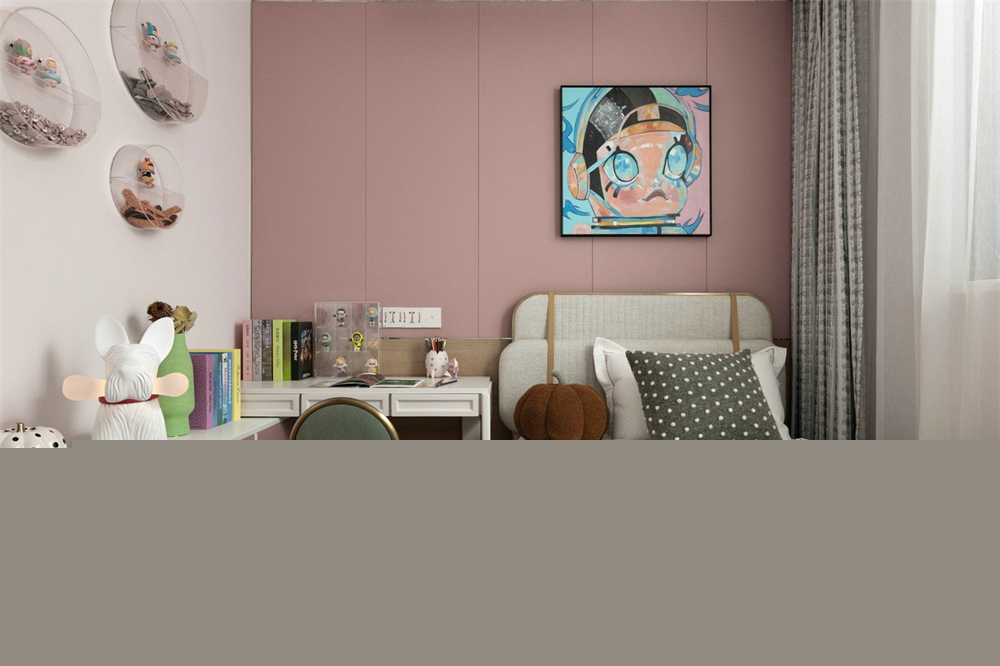 112㎡現代法式浪漫小三房風格案例賞析(圖12)