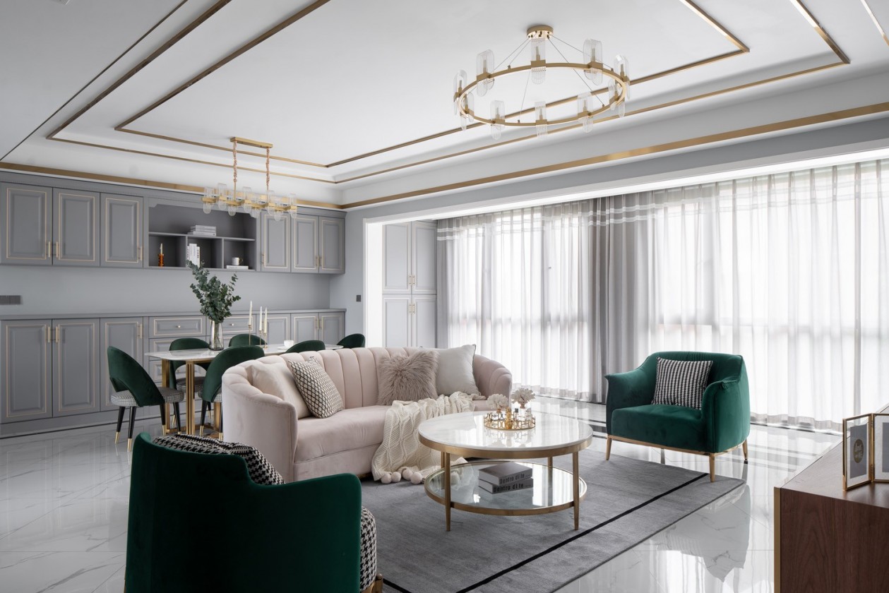 152㎡整木定制家居,歐式輕奢風格案例(圖1) 1.jpg