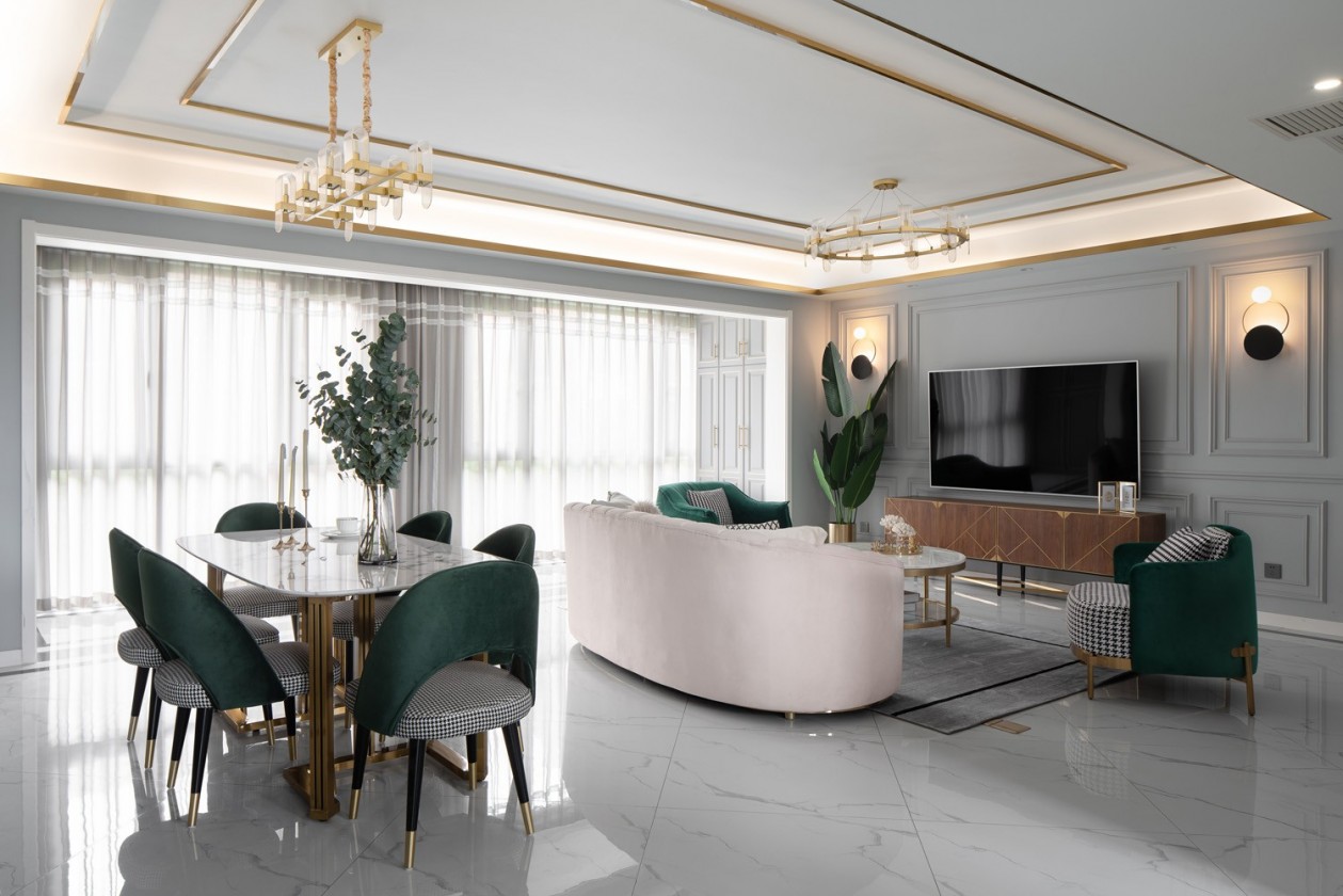 152㎡整木定制家居,歐式輕奢風格案例(圖6) 6.jpg