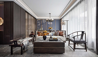 345㎡新中式整木定制別墅，中式宅院設(shè)計案例