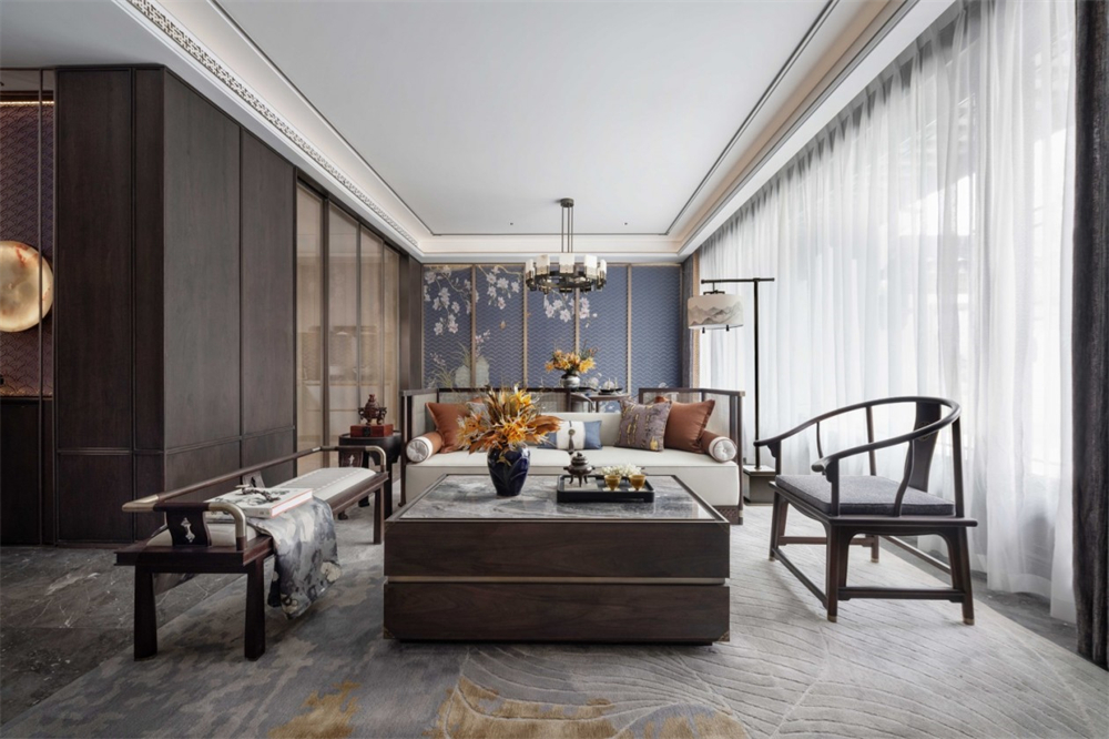 345㎡新中式整木定制別墅,中式宅院設計案例(圖5) 5.jpg