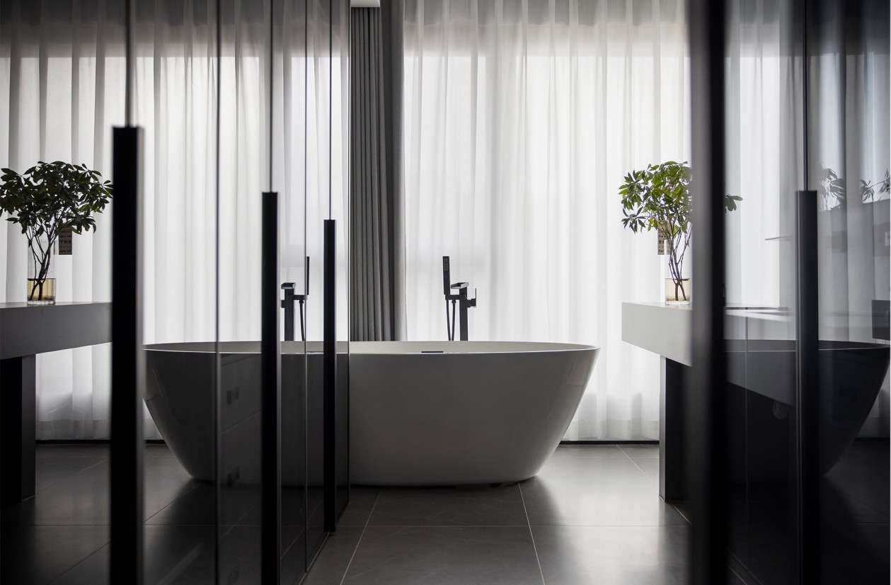 138㎡整木定制復式,現代極簡輕奢高級灰(圖16) 16.jpg