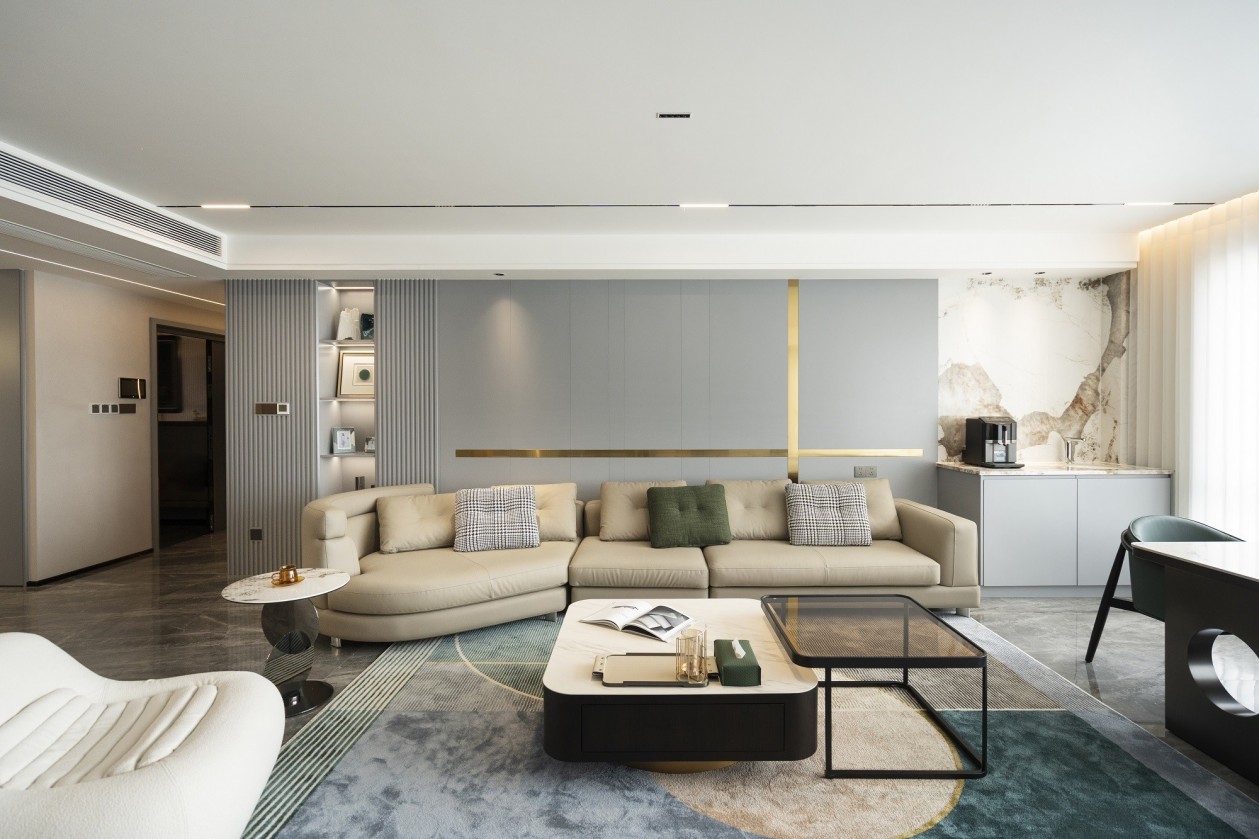 238㎡現代輕奢大平層,整木定制四居室案例(圖5) 5.jpg