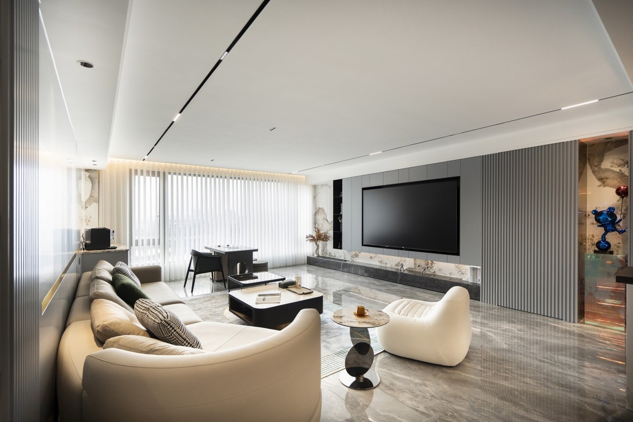 238㎡現代輕奢大平層,整木定制四居室案例(圖4) 4.jpg