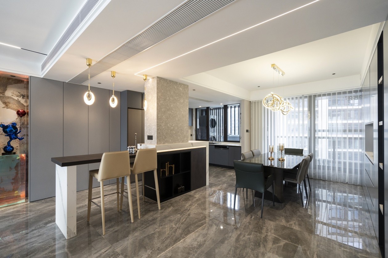 238㎡現代輕奢大平層,整木定制四居室案例(圖7) 7.jpg