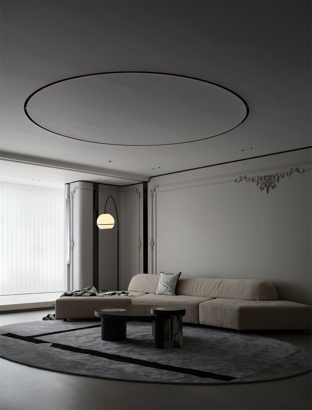 240㎡整木定制大平層,優(yōu)雅法式輕奢設(shè)計(jì)(圖3) 3.jpg