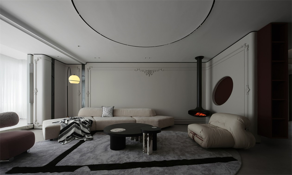 240㎡整木定制大平層,優(yōu)雅法式輕奢設(shè)計(jì)(圖4) 4.jpg