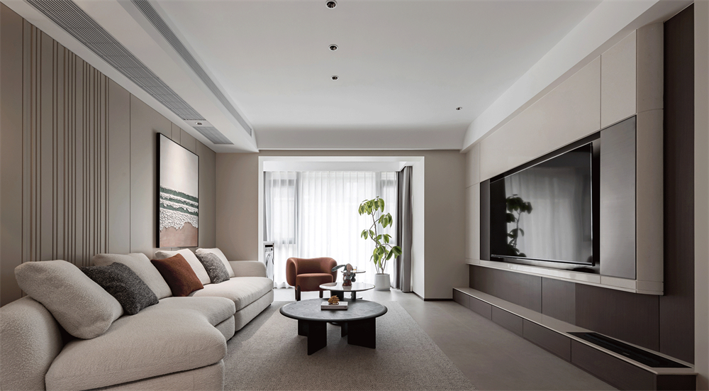 180㎡現(xiàn)代極簡復(fù)式,生活中的藝術(shù)感(圖1) 1.jpg