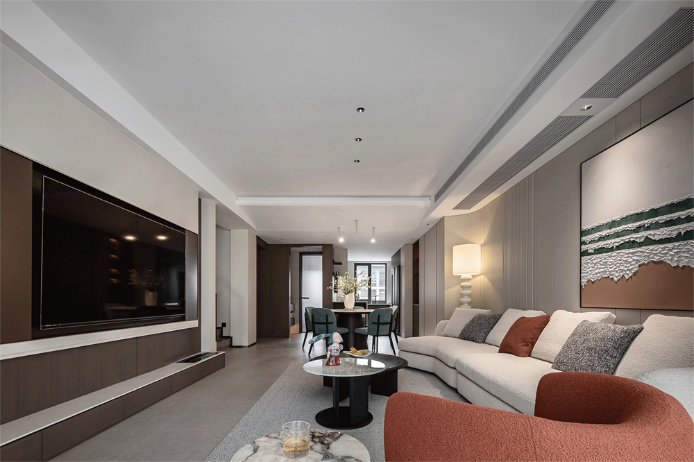 180㎡現(xiàn)代極簡復(fù)式,生活中的藝術(shù)感(圖3) 3.jpg