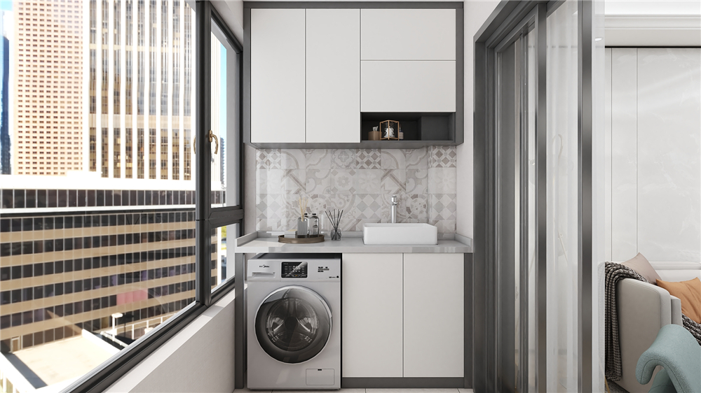 陽臺設計陽臺柜要有哪些功能?(圖2) 陽臺設計陽臺柜要有哪些功能?(圖2)