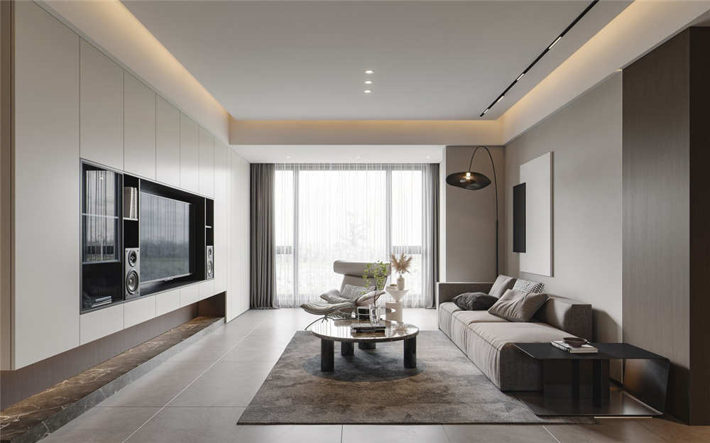 客廳墻面是定制護(hù)墻板還是墻布？(圖3)